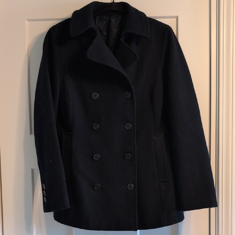 Classic Navy Blue Women's Peacoat